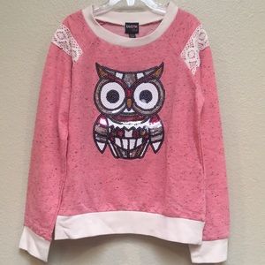 NWT Ransom Girls Owl Sweatshirt, Size 10/12